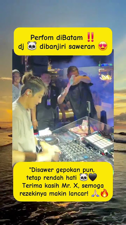 Banjir saweran ‼️ DJ panda perfom di Batam 🫶 #shorts #viral #djpanda #youtubeshorts