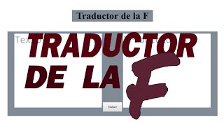 Traductor de la F en JavaScript