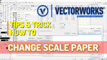Vectorworks How To Change Scale Drawing Paper