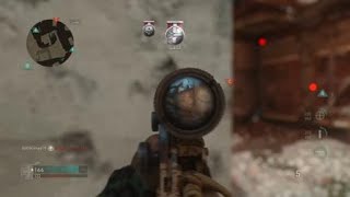Call of Duty®: WWII headshot behind the wall