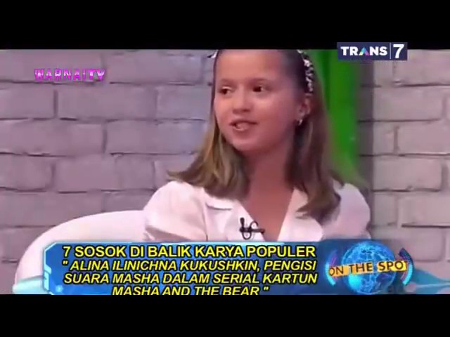 Alina Kukushkina in On The Spot (Indonesia's Television, Trans7) class=