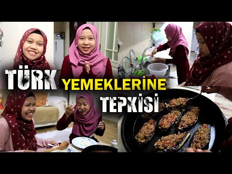 KARDEŞİME İLK KEZ TÜRK SOFRASI KURDUM!!! TÜRK YEMEKLERİNE TEPKİSİ?