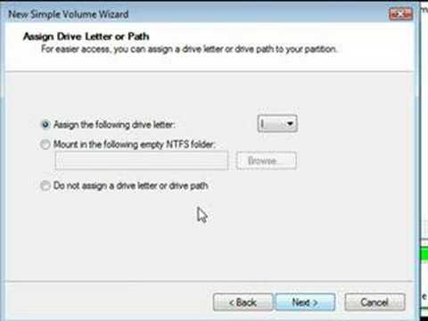 Format New Drive Vista