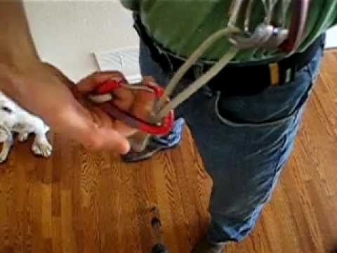 Racking an alpine sling, one-handed technique. - YouTube