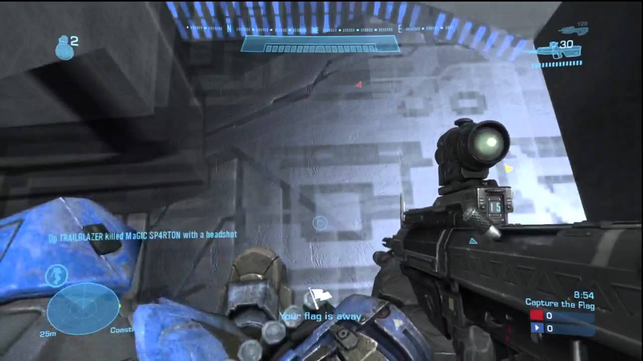 A glitch on the map Trident(Halo: Reach)