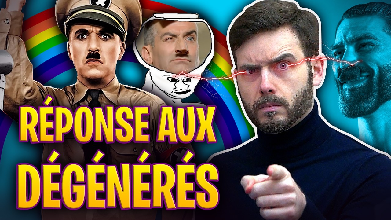 Je réponds aux dégénérés qui me comparent à… Adolf Chaplin 🥸