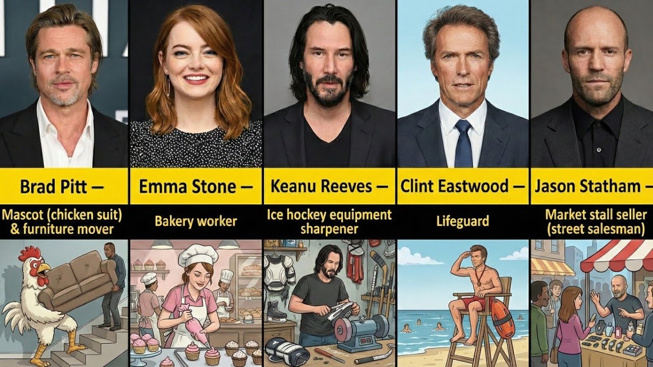 Hollywood Actors’ Real Jobs Before Fame Will Shock You 😱