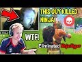 Top 5 Times Ninja Has Been Killed By Other Fortnite Twitch Streamers! (LIVE)