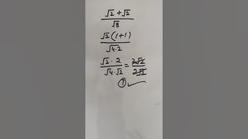 √2+√2/√8 Nice Square root Math Olympiad Algebra solution |#maths #shorts #squareroot