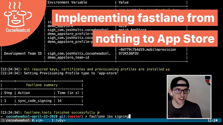 Implementing fastlane from nothing to App Store, Josh Holtz (English)