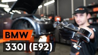 Ako vymeniť predné tyčky stabilizátora na BMW 330i 3 (E92) [NÁVOD AUTODOC]