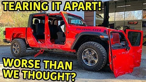 Rebuilding A Wrecked 2020 Jeep Gladiator Rubicon Part 2