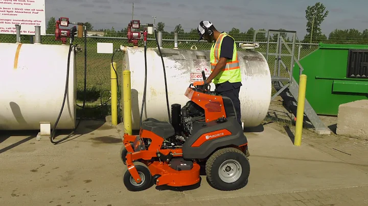 How to Use & Operate a V500 Zero Turn Stand On Gas Lawn Mower | Husqvarna
