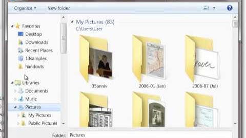 Create a library in Windows 7