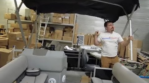 Installing BIMINI TOP on Pontoon Boat - HEAVY DUTY 8