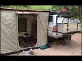 Living Off-Grid in a 4x4 Truck: Installing a Wood Stove in my ARB Awning Room + Hiking w/ Sierra