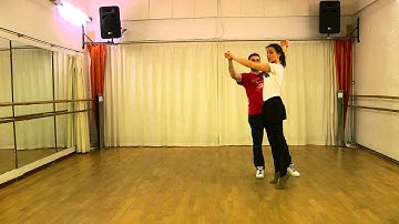 Zouk class Bremen. Intermediate. 29.04.15. Table cambré from lateral step.