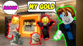 🥓 RICH BOY PRETENDS TO BE BACON 🤑 #roblox #robloxstory