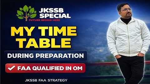 MY Time Table (FAA Qualified in OM)