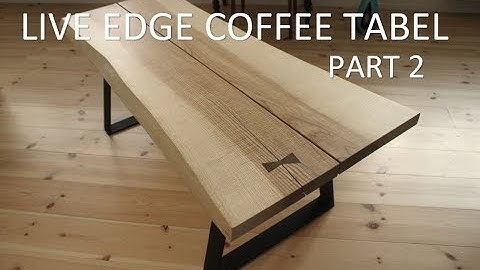 live edge coffee table part 2