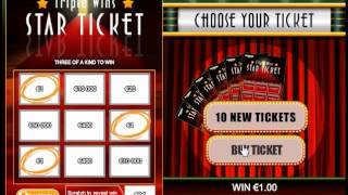 Online Scratch Cards Game Triple Wins Star Ticket Brings Lotto To The PC screenshot 4