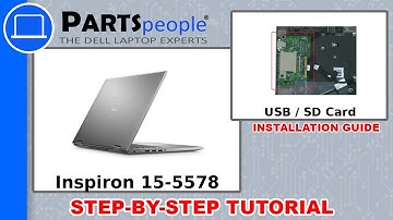 Dell Inspiron 15-5578 (P58F001) USB / SD Card Circuit Board How-To Video Tutorial