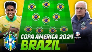 🇧🇷 BRAZIL Possible Lineups for Copa America 2024 ft Endrick, Paqueta, Vinicius Jr