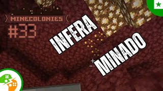 Mi minas en infero | Minecraft Minecolonies E33 | Esperanto