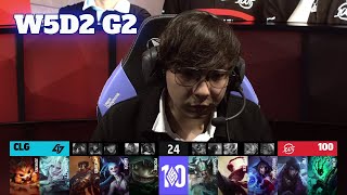 CLG vs 100 | Week 5 Day 2 S12 LCS Spring 2022 | CLG vs 100 Thieves W5D2 Full Game