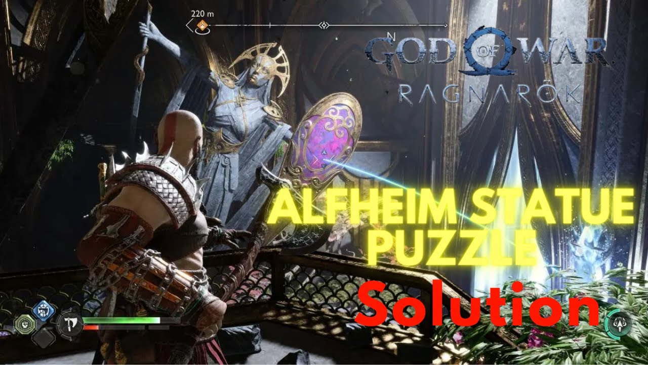 Alfheim statue puzzle solution God of war step by step Guide {100