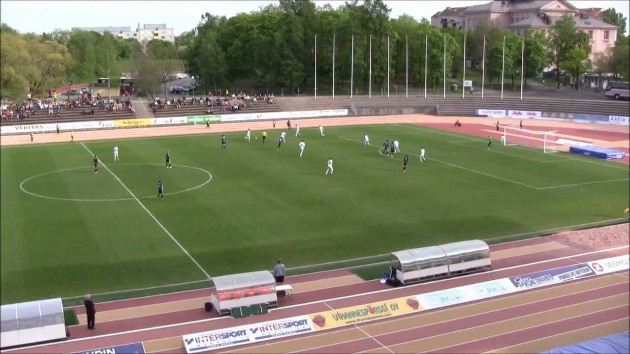 football score Kooste Veikkausliigan ottelusta Inter - Haka 24.5.2012