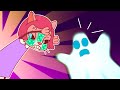 Cat Family and Real Ghost - Kids Stories About Cat Family | Cat Family Kids Cartoon Animation