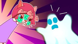 Cat Family and Real Ghost