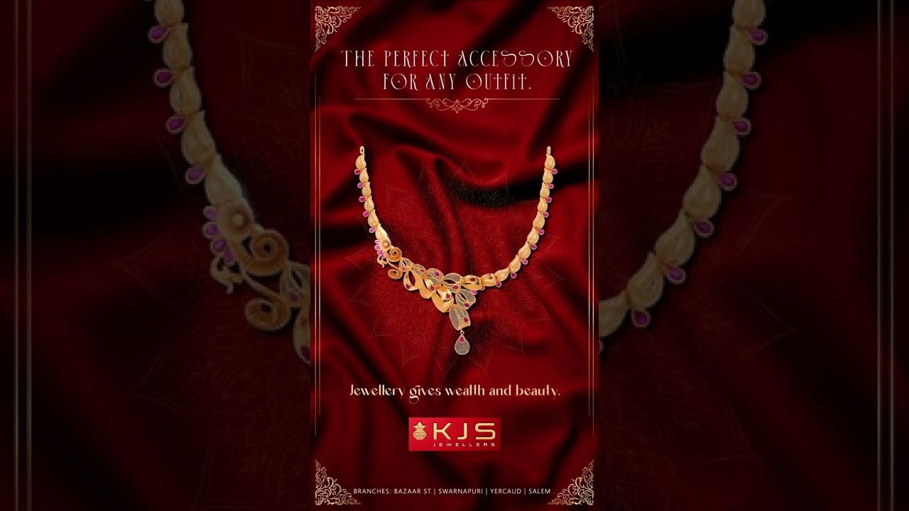 Fascinating Style | Gold Necklace | Jewelry Animated post | Motion graphic