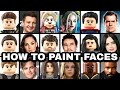 How To Make Custom LEGO Minifigs - Painting Faces
