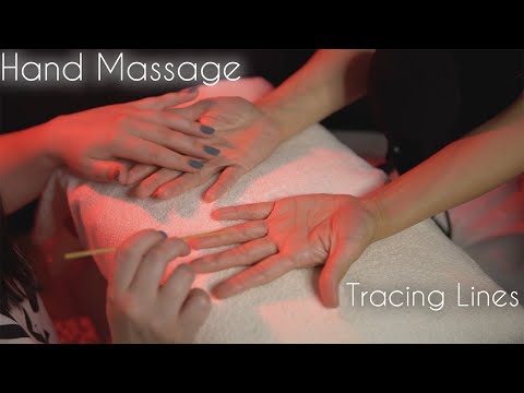 ASMR | Tracing Lines! Gentle Hand Massage with Stick