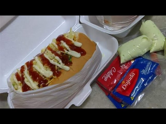 Montagem do nosso hot Dog prensado #food #hotdog #hotdogchallenge #fa