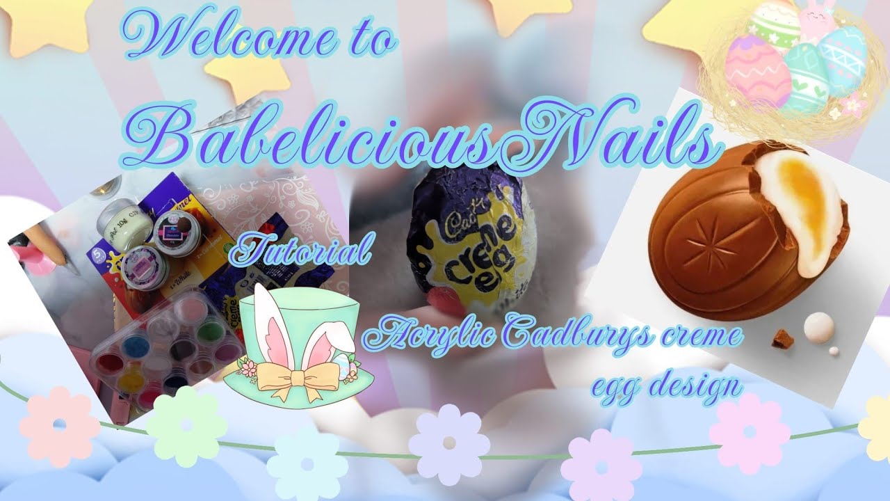 ✨🥚🐣© Cadbury creme egg nails! Watch me work with acrylic 🐣🥚✨ chill with me 💋