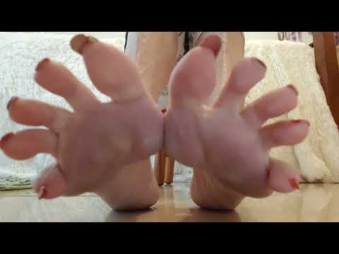 My Feet and Foot Fetish Awe #488 My Beautiful Red Toes