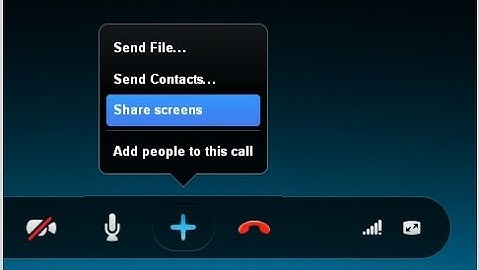 How to share screen on skype