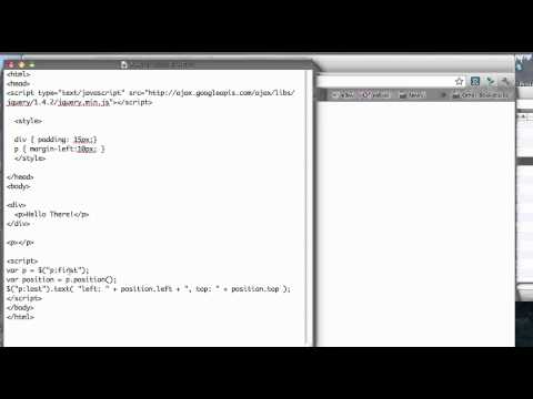 JS 4U 101: The position() Function in JQuery