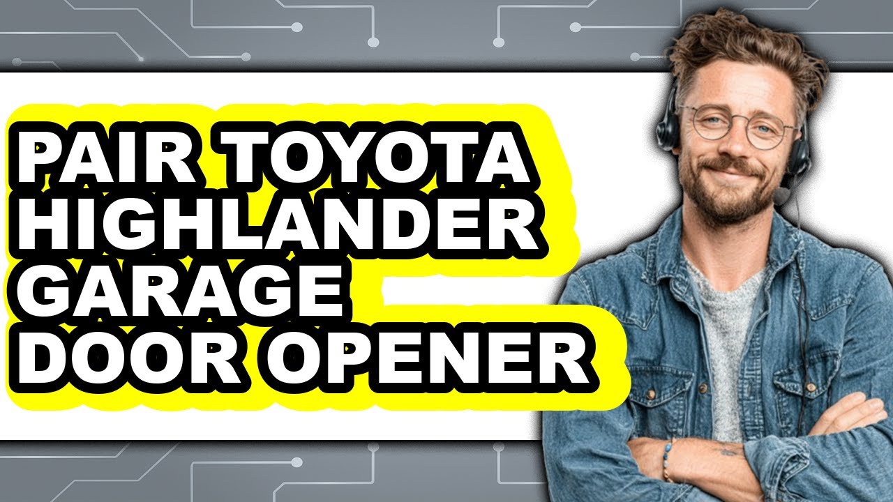 How to Pair Toyota Highlander Garage Door Opener (Only Way) - YouTube