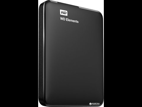 Распаковка Western Digital Elements 1TB из Rozetka