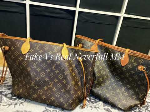 Fake Vs Real Louis Vuitton Neverfull MM الفرق بين حقيبة لويس فيتون الاصلية و التقليد