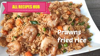 prawn fried rice recipe | restaurant fried rice | how to make chinese shrimp  fried rice