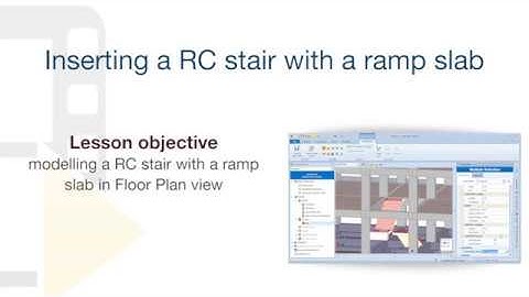 EdiLus Tutorial - Inserting a reinforced concrete Ramp slab - ACCA software