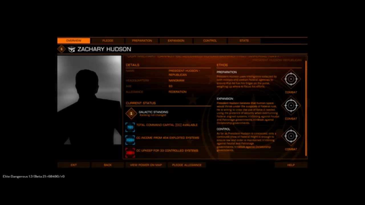 Elite: Dangerous - Powerplay, Zachary Hudson