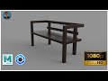 Autodesk Maya 2018//Furniture Design(Wooden Bench) Speed Modeling//Episode 04//