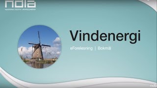 Vindenergi