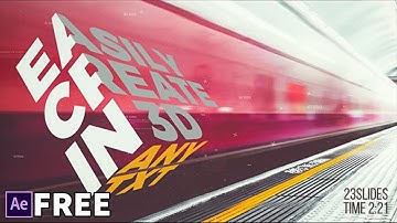 Edge Typo Parallax Presentation | Free After Effects Templates